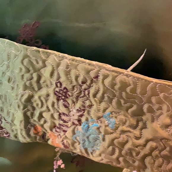 VTG Tangzhuang Green Silk Jacket 38 - Picture 5 of 8